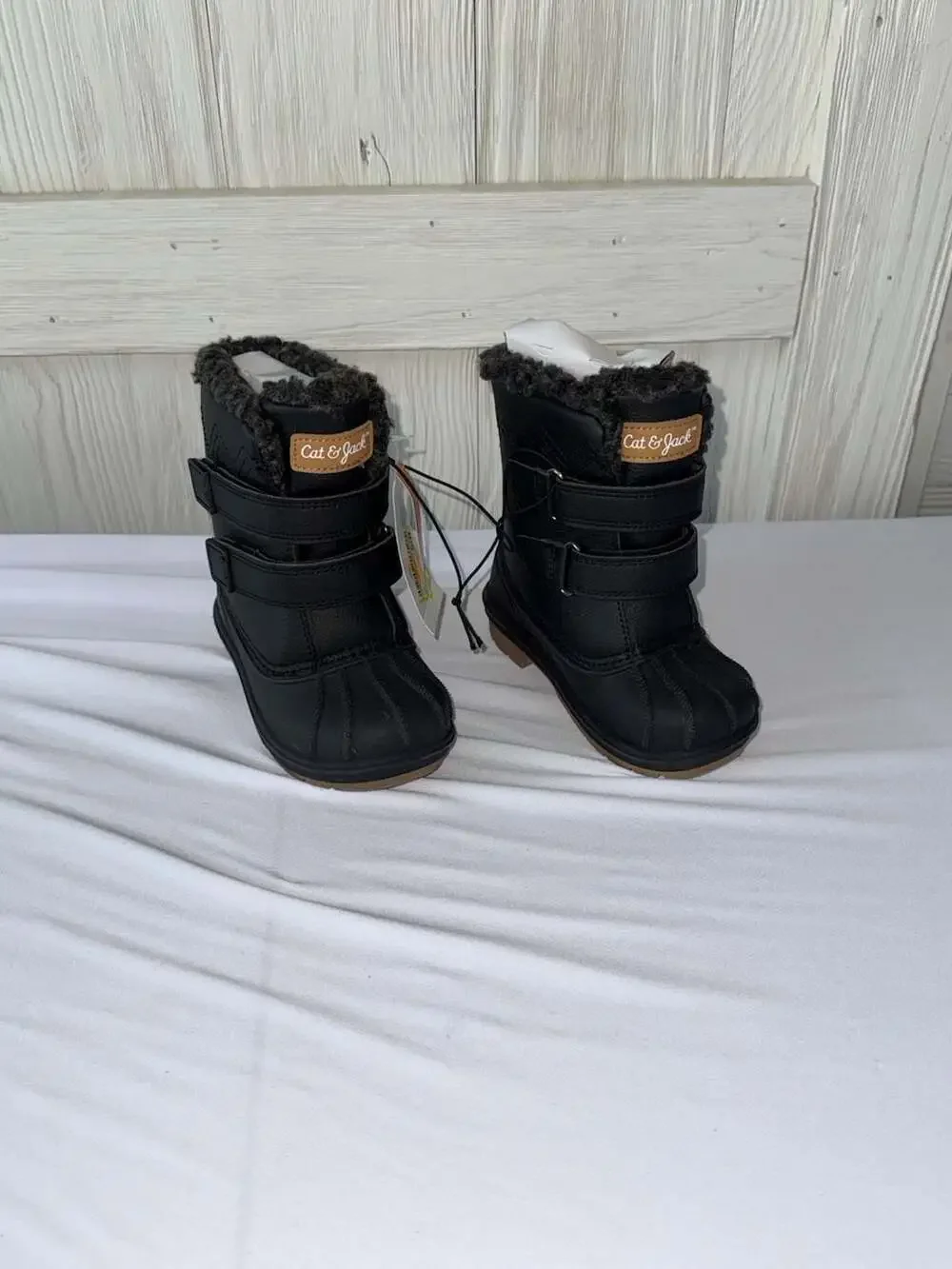 Cat & Jack Toddler Denver Black Winter Snow Boots Size 7